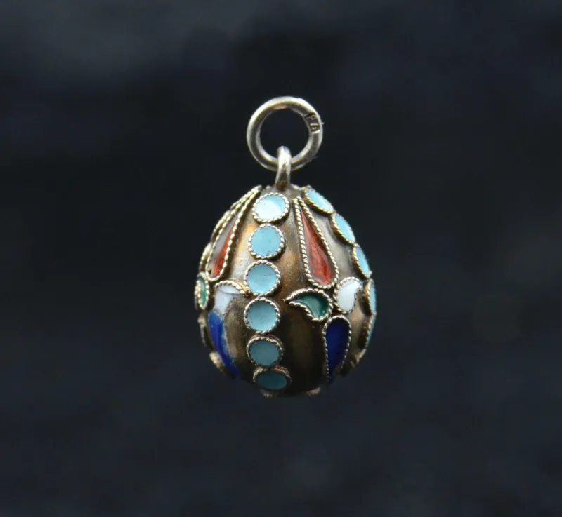 Pamono Faberge-Style Pendant Egg> Necklaces