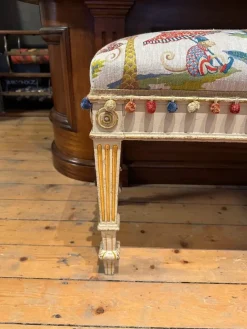 Pamono Fabric & Walnut Bench, 1930s> Benches