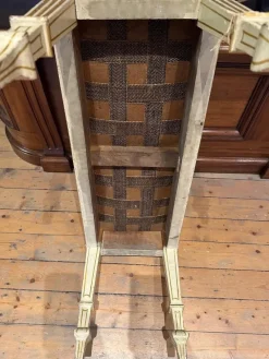 Pamono Fabric & Walnut Bench, 1930s><noscript><img width=