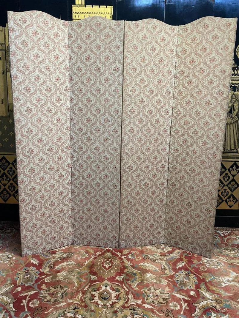 Pamono Fabric Screen, 1950s> Room Dividers & Screens