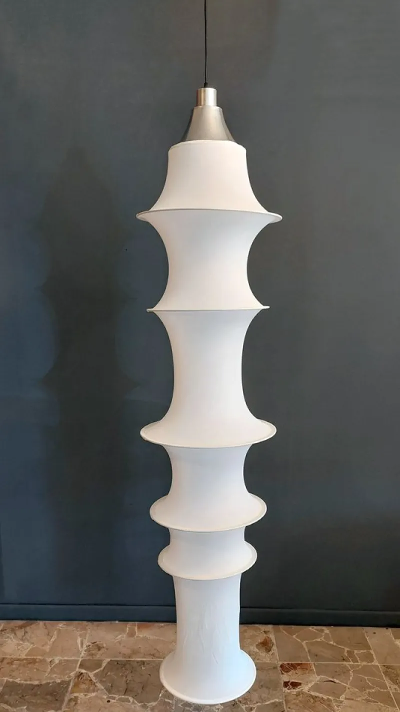 New Pamono Falkland Suspension Lamp by Bruno Munari for Danese, Italy, 1960s