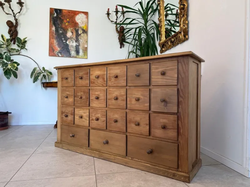 Pamono Farmhouse Biedermeier Chest of 21 Drawers> Dressers, Commodes & Chests