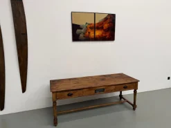 Pamono Farmhouse Console Table, 1909><noscript><img width=