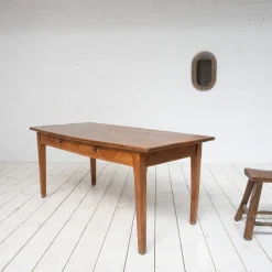 Pamono Farmhouse Table with Spindle Legs, 1900><noscript><img width=