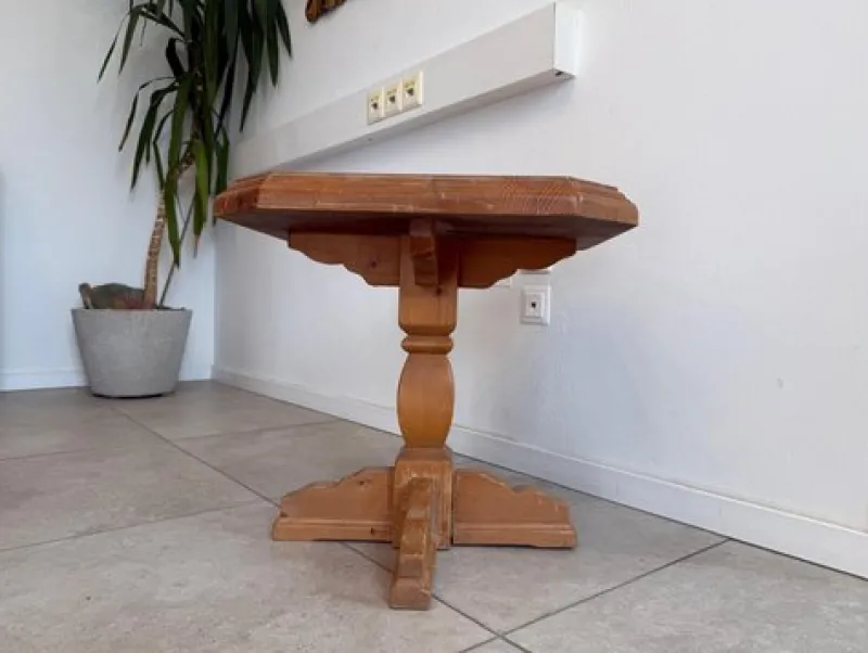 Pamono Farmhouse Wood Table Side> Coffee & Side Tables