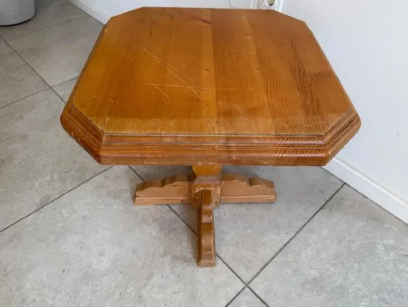 Pamono Farmhouse Wood Table Side> Coffee & Side Tables