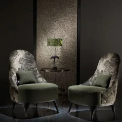 Pamono Fauna Heron Table Lamp in Light Green from Brass Brothers><noscript><img width=