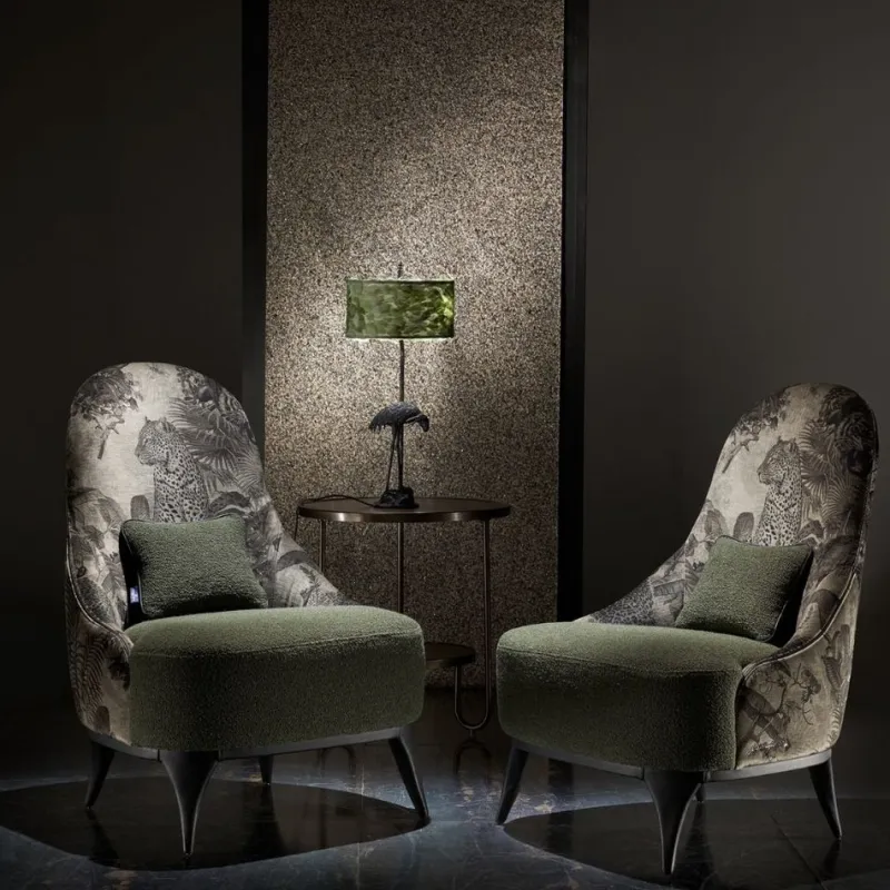 Pamono Fauna Heron Table Lamp in Light Green from Brass Brothers> Table Lamps