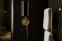 Outlet Pamono Fauna Snake Wall Light from Brass Brothers