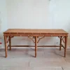 Pamono Faux Bamboo & Rattan Bench, 1980s> Benches