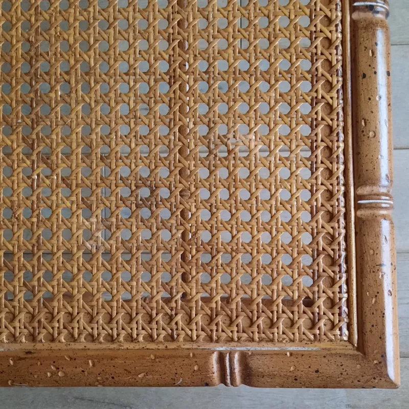 Pamono Faux Bamboo & Rattan Bench, 1980s> Benches