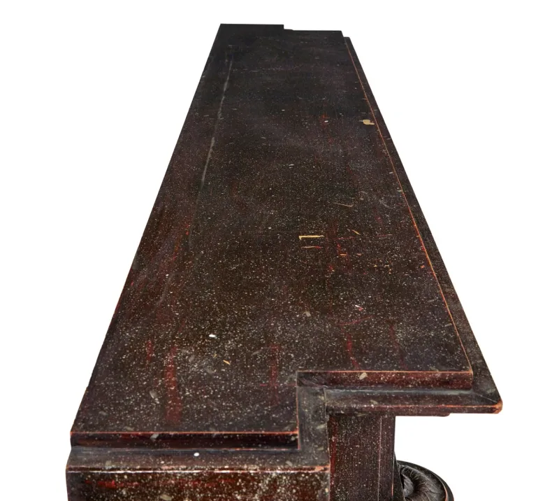 Clearance Pamono Faux Porphyry Marble Impressive Adams Mantlepiece, 1960s