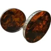 Pamono Faux Tortoiseshell Acrylic Glass and Silver-Plated Metal Barware Trays from Christian Dior, 1970s, Set of 2> Trays