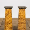 Online Pamono Faux-Marbre Wooden Pedestals, 1880, Set of 2