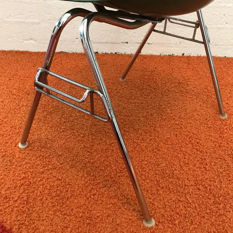 Pamono Fiberglass DSS Stacking Chairs by Ray & Charles Eames for Herman Miller, 1950s, Set of 4> Side Chairs & Dining Chairs