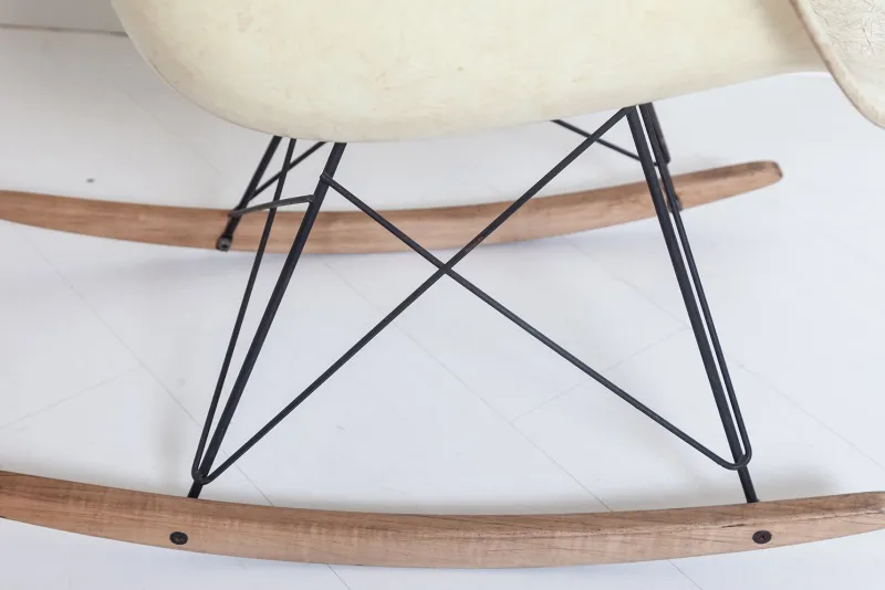 Clearance Pamono Fiberglass Rocking Chair from Herman Miller, 1950s