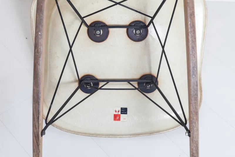 Clearance Pamono Fiberglass Rocking Chair from Herman Miller, 1950s