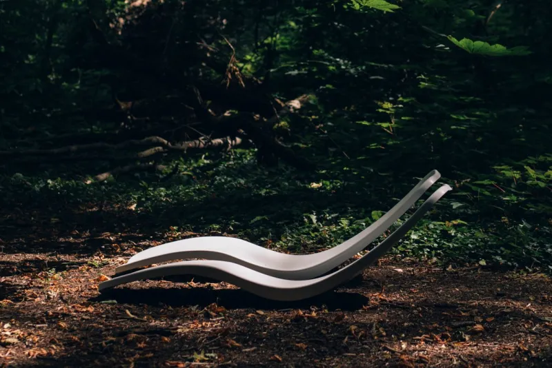 Pamono Fiberglass Sunbed by Charles Zublena> Seating|Garden Seating