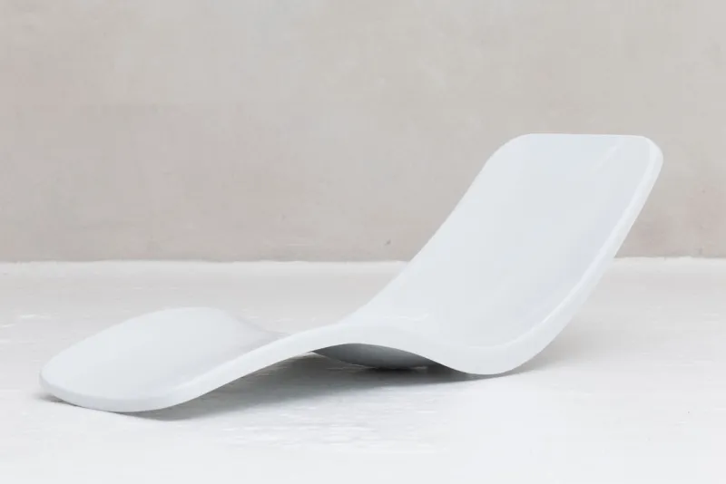 Pamono Fiberglass Sunbed by Charles Zublena> Seating|Garden Seating