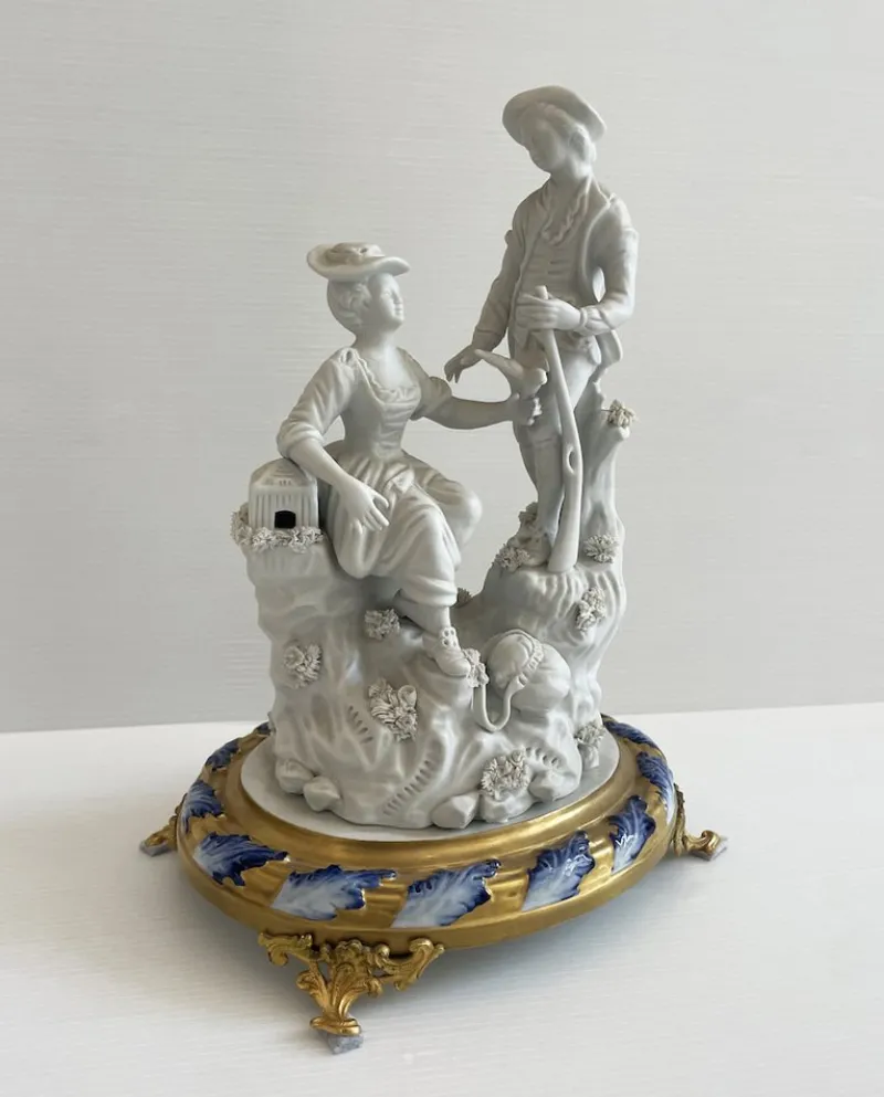 Sale Pamono Figurative Sculpture, 19th Century, Porcelain