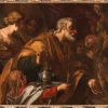 Pamono Filippo Abbiati, Figurative Scene, 1600s-1700s, Oil Painting