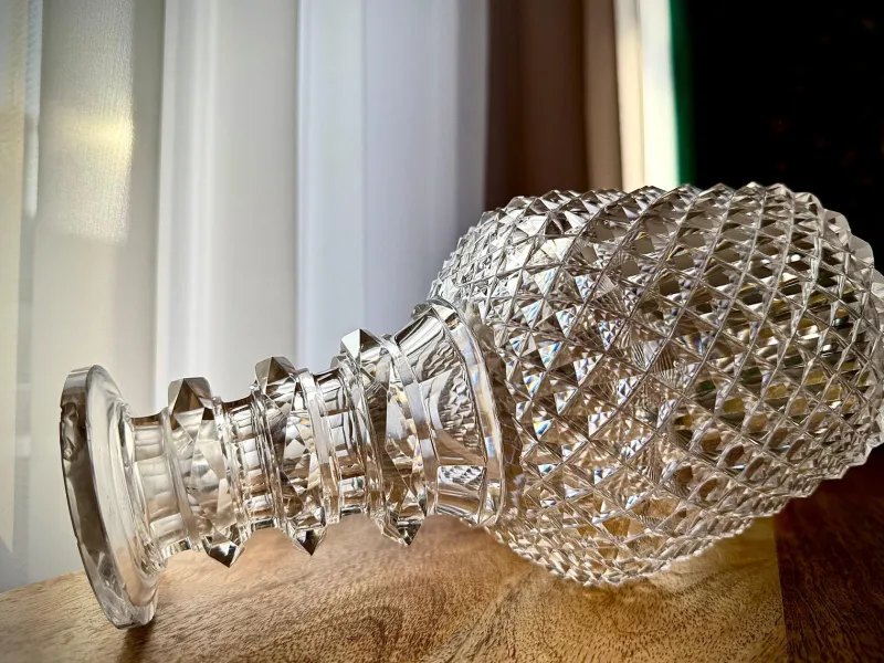 Discount Pamono Fine Regency Diamond-Cut Decanter with Original Stopper, 1820