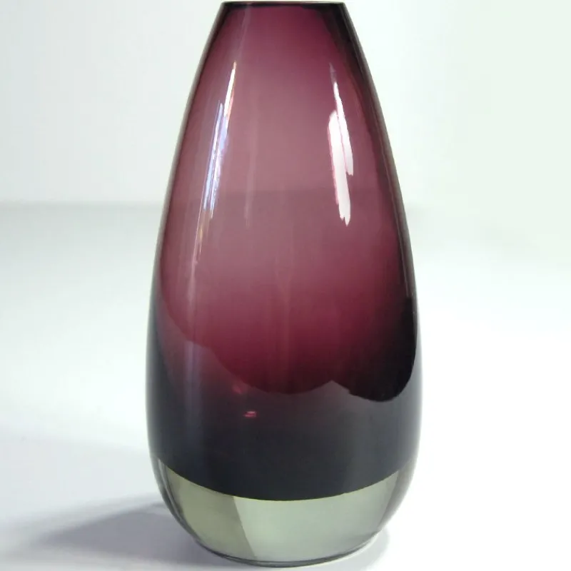Pamono Finnish Glass Vase by Tamara Aladin for Riihimaki / Riihimaen Lasi Oy, 1960s> Vases
