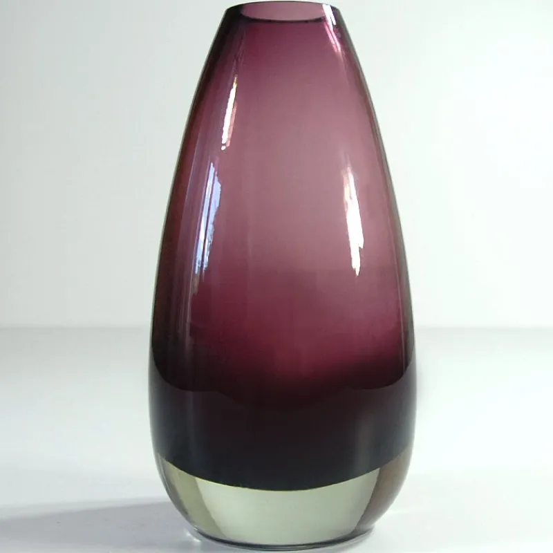 Pamono Finnish Glass Vase by Tamara Aladin for Riihimaki / Riihimaen Lasi Oy, 1960s> Vases
