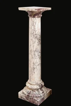 Pamono Fiordipesco Marble Roman Column, Early 19th Century> Pedestals And Columns