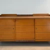 Clearance Pamono Fir and Rattan Sideboard