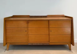 Clearance Pamono Fir and Rattan Sideboard
