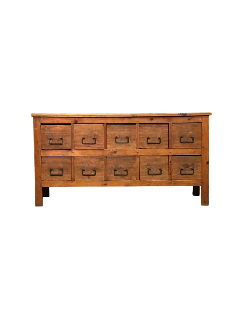 Clearance Pamono Fir Drawer Cabinet, 1900s
