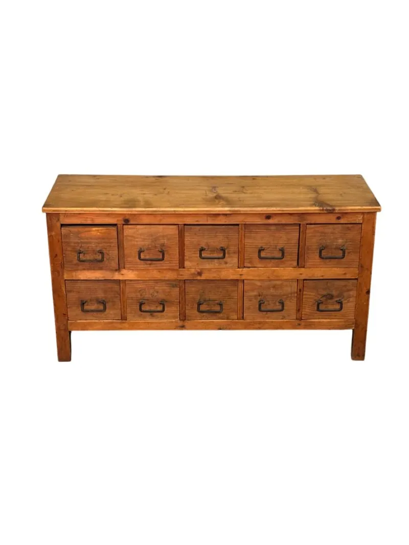Clearance Pamono Fir Drawer Cabinet, 1900s