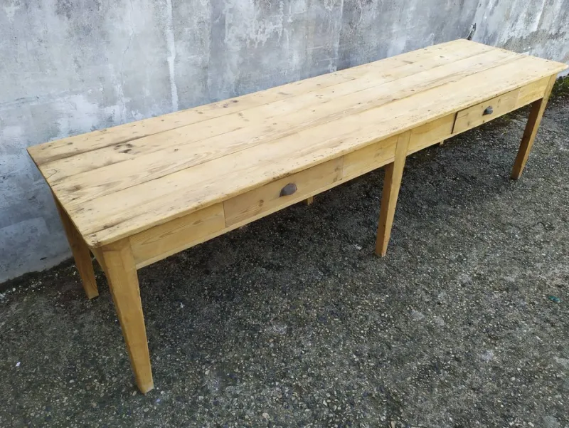Pamono Fir Workshop Table, 1890s> Worktables & Workbenches