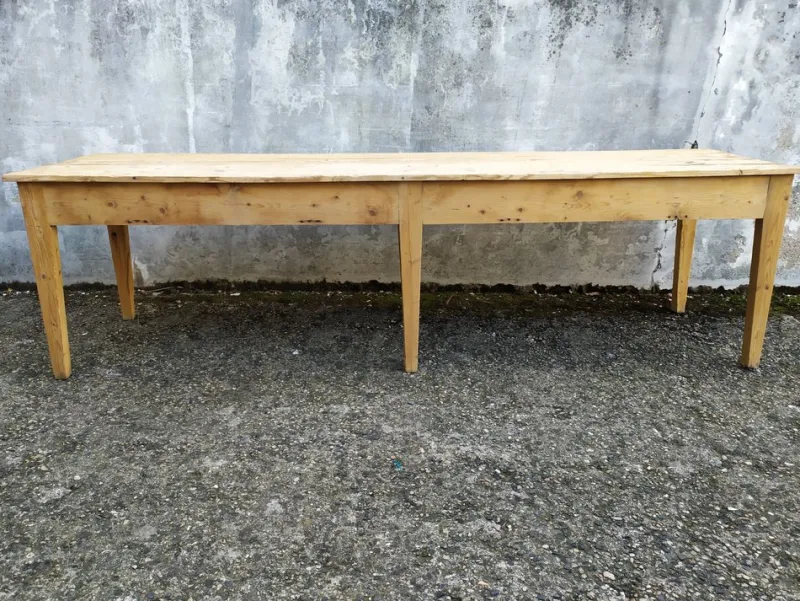 Pamono Fir Workshop Table, 1890s> Worktables & Workbenches