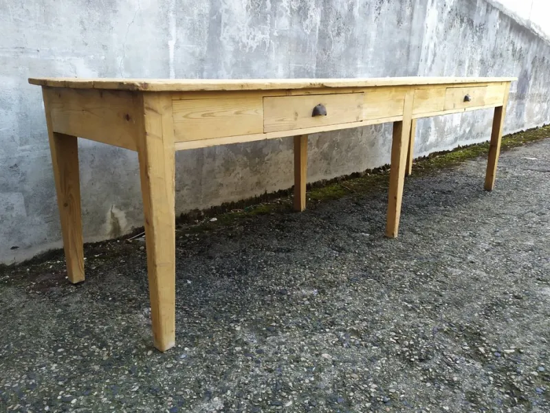 Pamono Fir Workshop Table, 1890s> Worktables & Workbenches