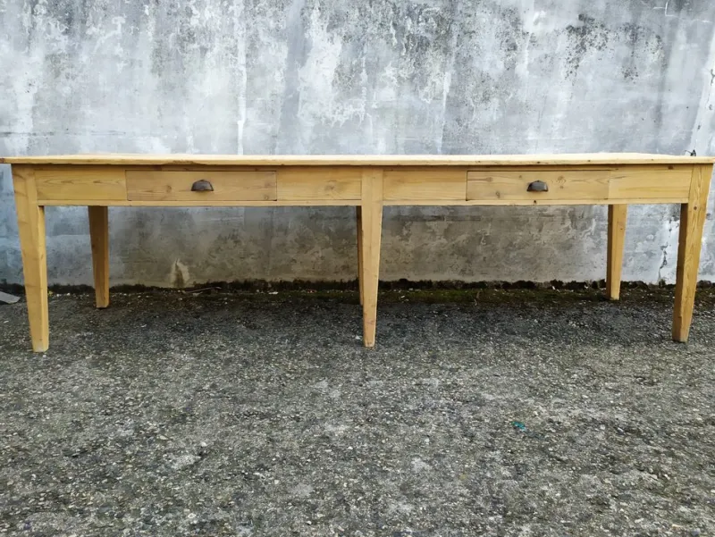 Pamono Fir Workshop Table, 1890s> Worktables & Workbenches