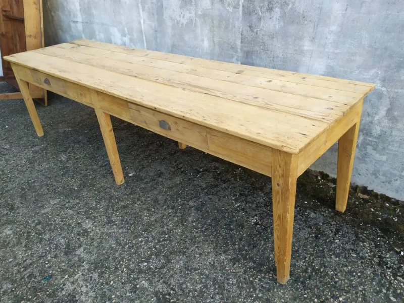 Pamono Fir Workshop Table, 1890s> Worktables & Workbenches