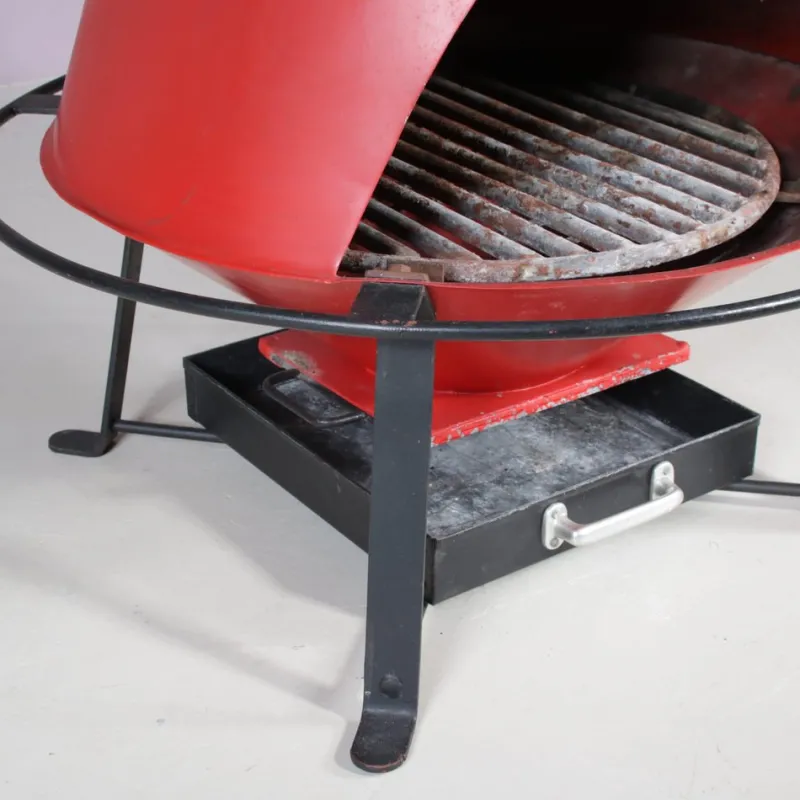 Pamono Fire Hood Wood Burner Fireplace, 1970