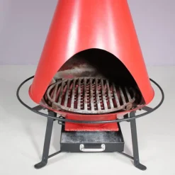 Pamono Fire Hood Wood Burner Fireplace, 1970
