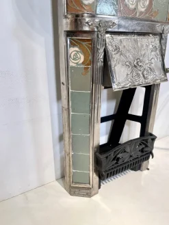 Sale Pamono Fireplace in Ceramic & Iron by Sue Et Mare, 1920