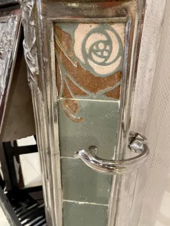 Sale Pamono Fireplace in Ceramic & Iron by Sue Et Mare, 1920