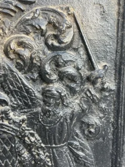 Clearance Pamono Fireplace Plate with the Grimaldi Family Coat of Arms, 17th Century