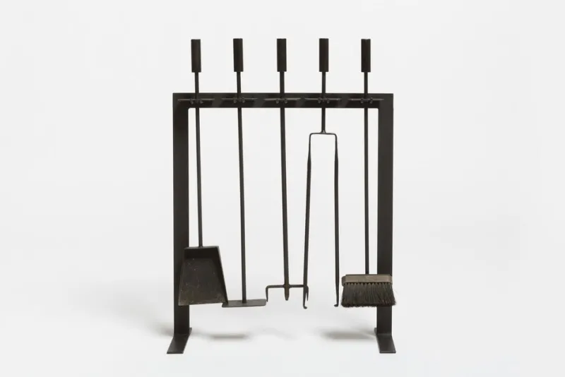 Pamono Fireplace Tools by Jürg Bally, 1960s, Set of 5> Fireplaces And Mantels