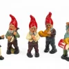 Hot Pamono First Half of the 20th Century Musical Band of 5 Gnomes from Heissner Ceramica, Set of 5
