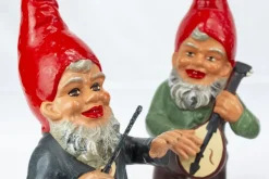 Hot Pamono First Half of the 20th Century Musical Band of 5 Gnomes from Heissner Ceramica, Set of 5