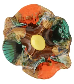 Pamono Fish and Oyster Plates with Drip Glaze from Vallauris, Set of 3><noscript><img width=