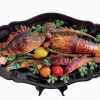 Pamono Fish and Seafood Dishes from Vallauris, Set of 3> Serving Dishes