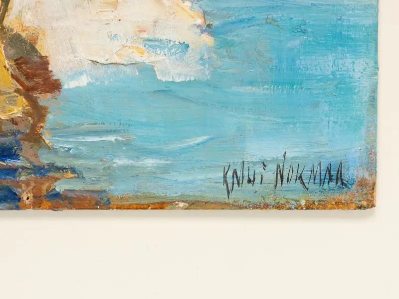 Pamono Fishing Boats in Venice, Oil on Panel, Framed> Impressionist