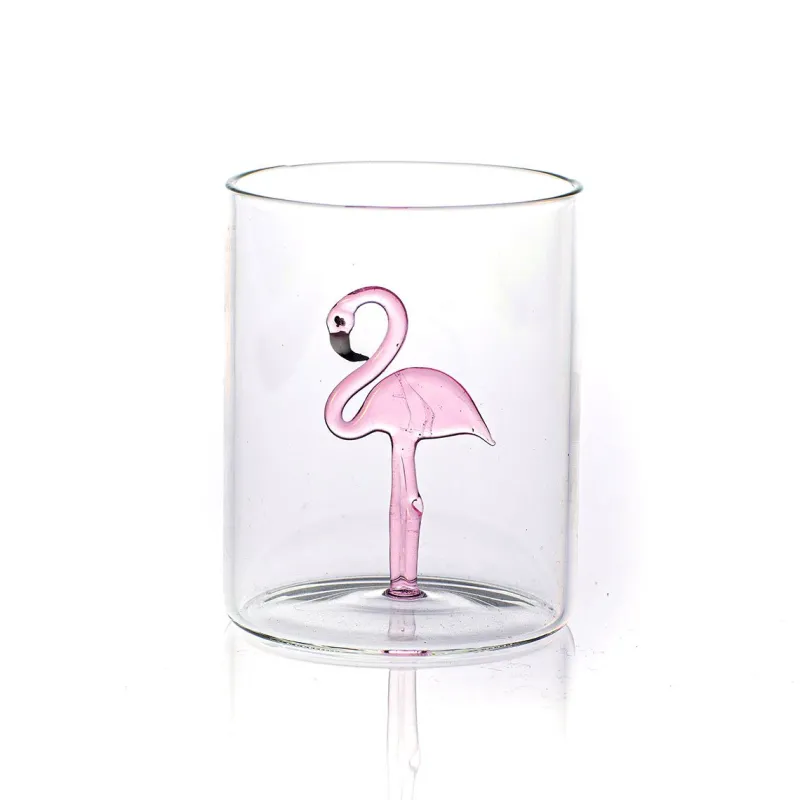 Hot Pamono Flamingo Glasses from Casarialto, Set of 4